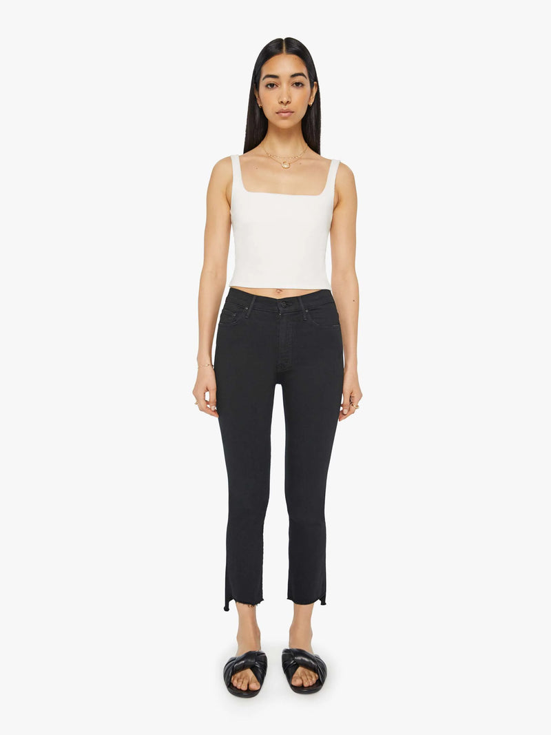 [MOTHER] The Insider Crop Step Fray - Not Guilt/ Black