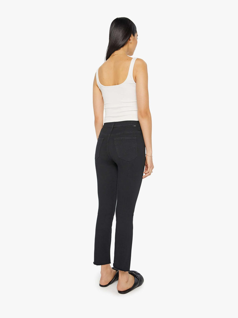 [MOTHER] The Insider Crop Step Fray - Not Guilt/ Black