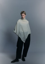 [M. IN THE SKY] POLO NECK PONCHO NATURAL - N.WHITE