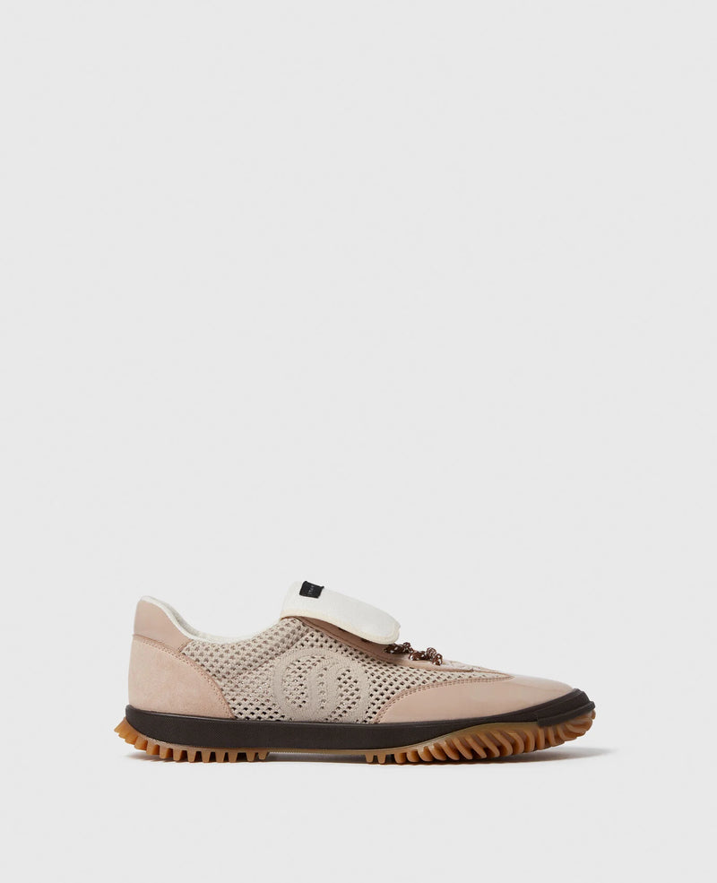 [S.McCARTNEY] S-Wave Sport Mesh Paneled Sneakers- Pink Beige