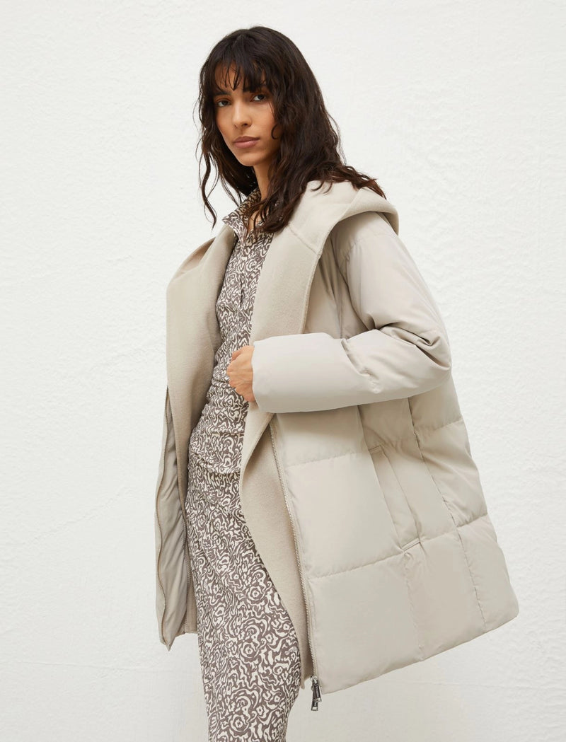 [MARELLA] CILE Cocoon-fit down jacket - WOOL WHITE