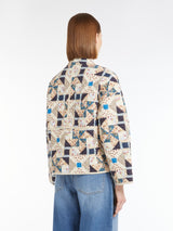 [Max Mara] Arizia Quilted Cotton Patchwork Jacket - Beige