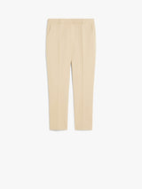 [Max Mara] Vite Stretch cotton cigarette trousers - Sand