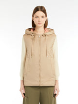 [Max Mara] Tecla Reversible gilet in water-repellent fabric - Beige