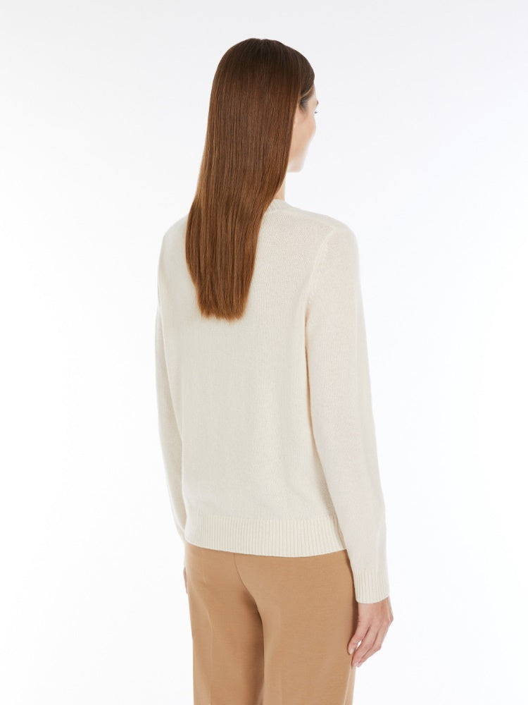 [Max Mara] Kansas Cashmere Yarn Jumper - Ivory