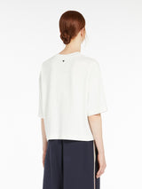 [Max Mara] Georgia Cotton jersey and viscose T-shirt - White