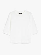 [Max Mara] Georgia Cotton jersey and viscose T-shirt - White