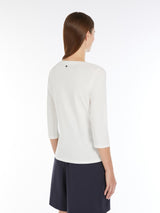 [Max Mara] Multia Organic cotton jersey T-shirt - White