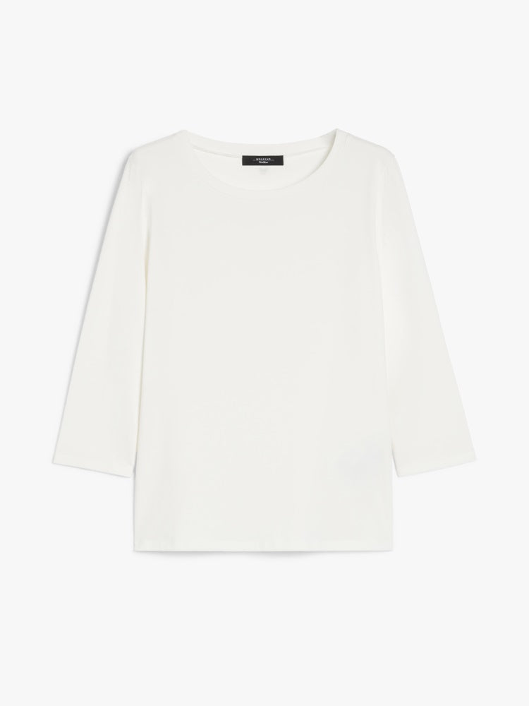 [Max Mara] Multia Organic cotton jersey T-shirt - White