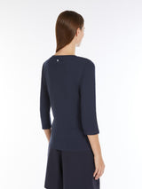 [Max Mara] Multia Organic cotton jersey T-shirt - Navy