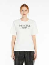 [Max Mara] Cabina Jersey print T-shirt- White