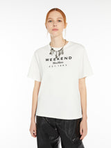 [Max Mara] Cabina Jersey print T-shirt- White