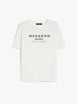 [Max Mara] Cabina Jersey print T-shirt- White