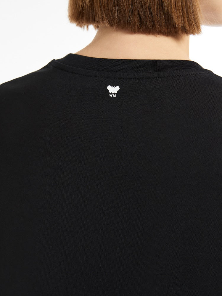 [Max Mara] Vello Cotton Jersey T-Shirt - Black