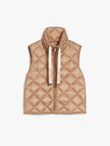 [Max Mara] Water-repellent canvas padded gilet - Camel