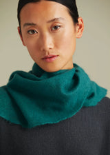 [M. IN THE SKY] MINI OPEN KNITTED SCARF - PINE