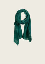 [M. IN THE SKY] MINI OPEN KNITTED SCARF - PINE