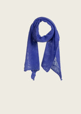 [M. IN THE SKY] MINI OPEN KNITTED SCARF - ULTRAMARINE