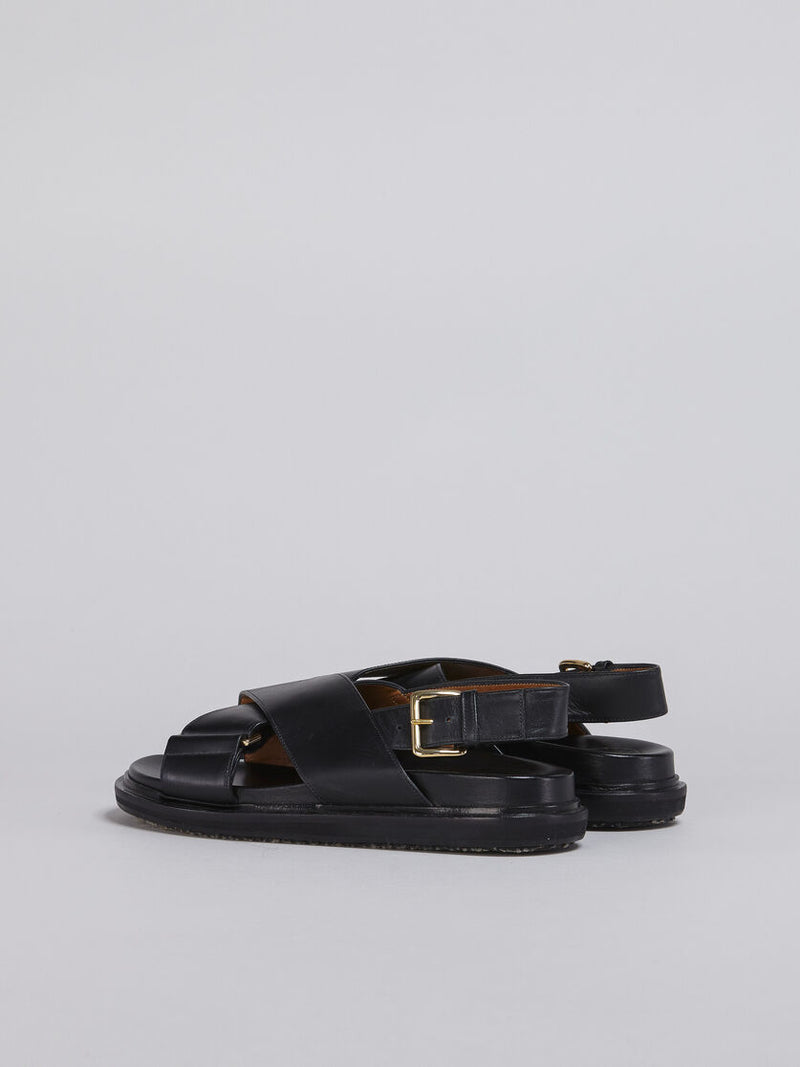 [MARNI] FUSSBETT SANDAL - BLACK