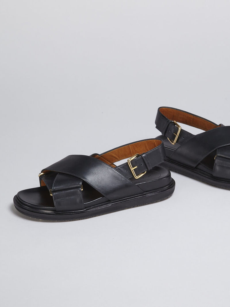 [MARNI] FUSSBETT SANDAL - BLACK