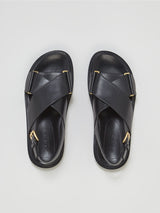 [MARNI] FUSSBETT SANDAL - BLACK