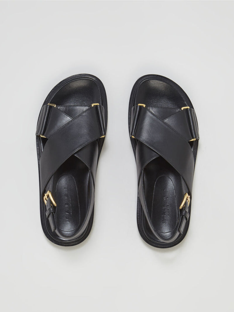 [MARNI] FUSSBETT SANDAL - BLACK