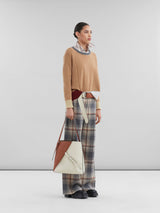 [MARNI] Brown colour-block cashmere jumper - EarthofSiena