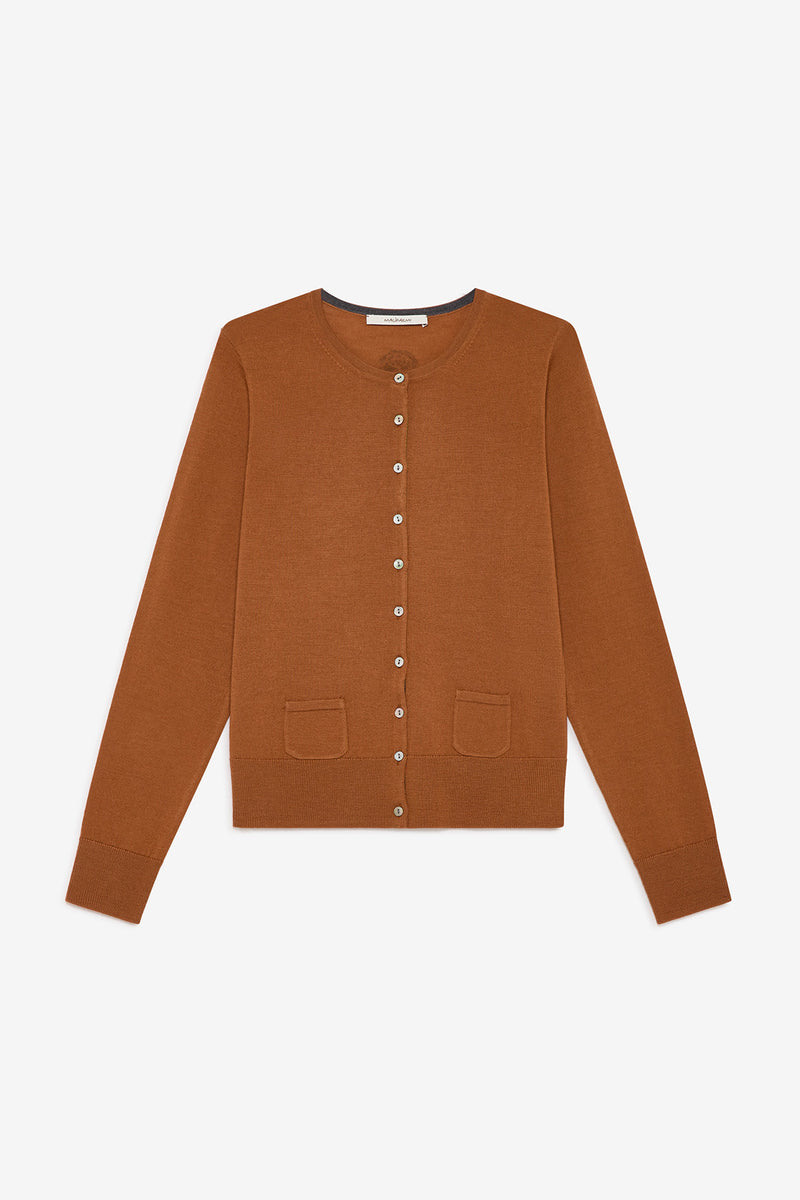 [MALIPARMI]  COLOURS OF THE WORLD CARDIGAN - DK/ORANGE