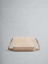 [MARNI] Leather Pochette Shoulder Bag with Marni Mending - Soft Beige