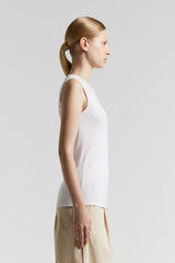 [Peserico] Women Top Stretch Microrib Jersey - Quartz Sand