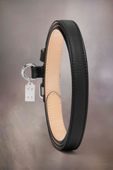 [M. Margiela] Contrast Leather belt - Black