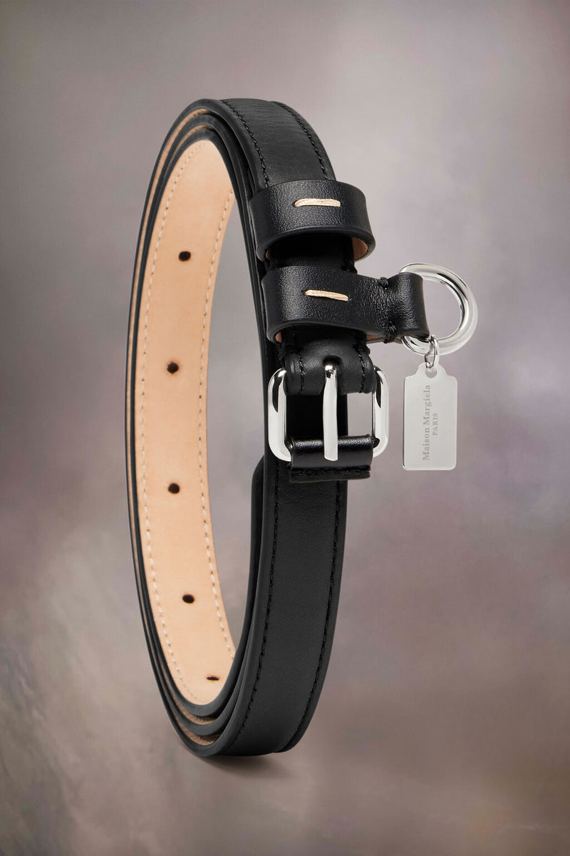 [M. Margiela] Contrast Leather belt - Black