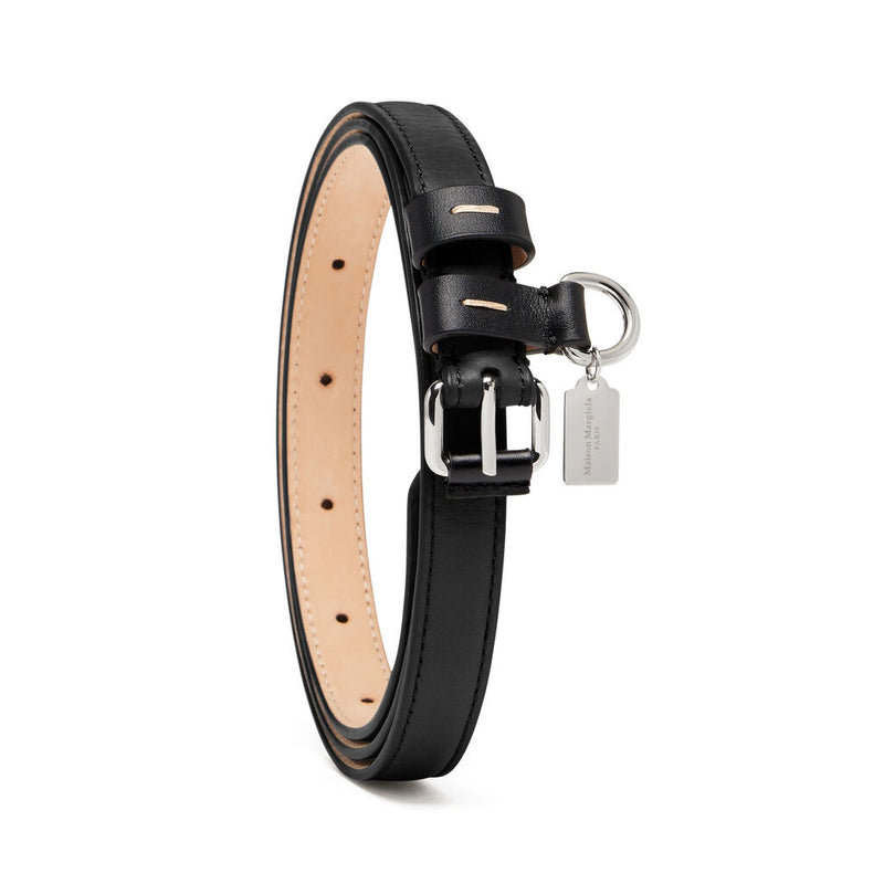 [M. Margiela] Contrast Leather belt - Black