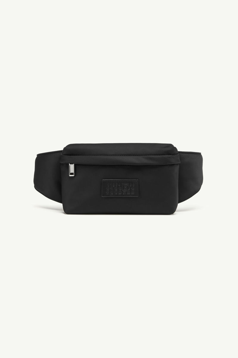 [MM6] Nylon Pockets Belt Bag - Black