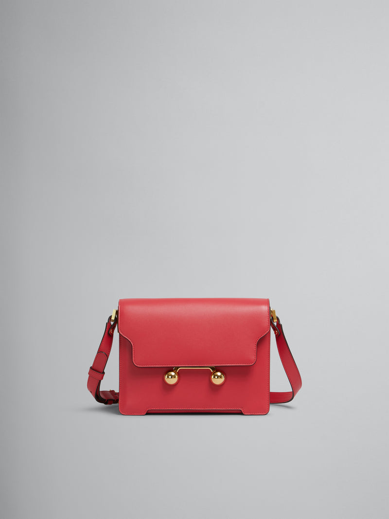 [MARNI] Red Leather Trunkaroo Medium Shoulder Bag - TULIP