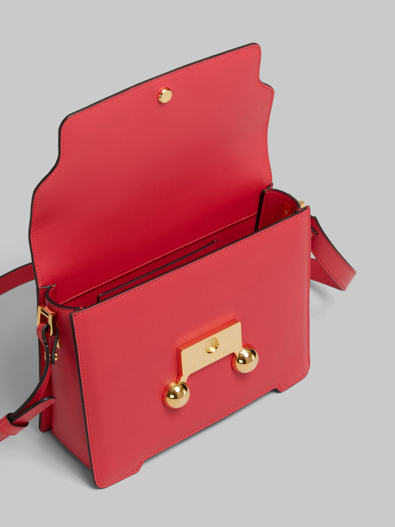 [MARNI] Red Leather Trunkaroo Medium Shoulder Bag - TULIP