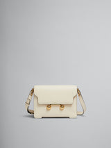 [MARNI]  Cream leather Trunkaroo medium shoulder bag - Shell