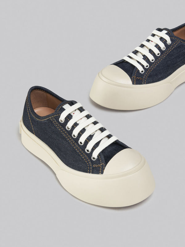 [MARNI] Blue denim Pablo lace-up sneaker