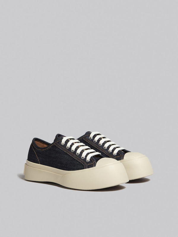 [MARNI] Blue denim Pablo lace-up sneaker