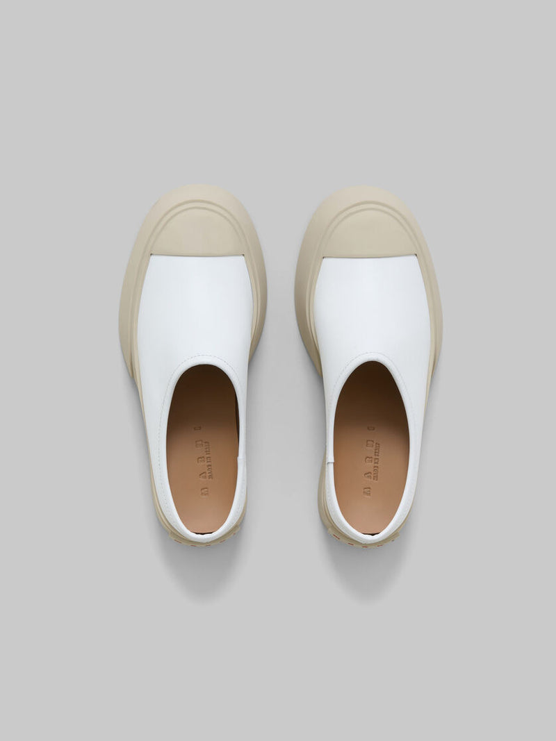 [MARNI] PABLO LEATHER SLIPPER - CREAM