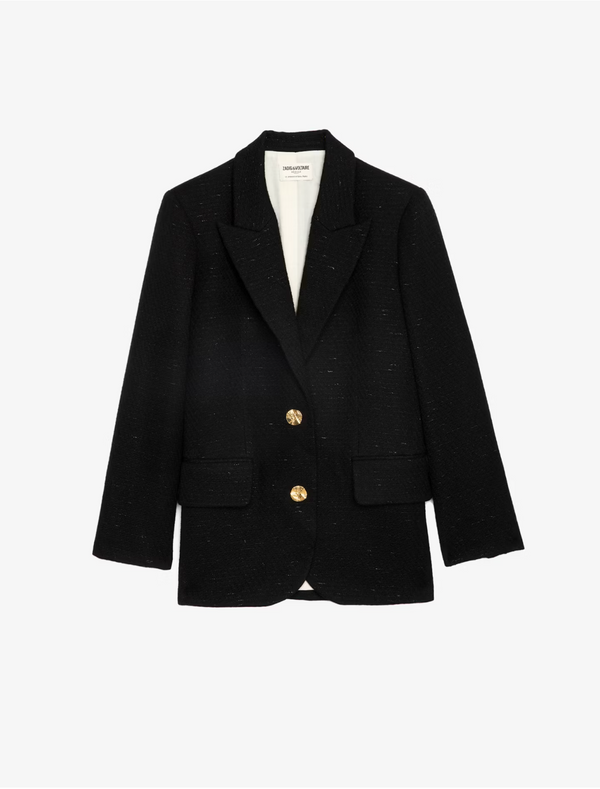 [ZADIG & VOLTAIRE] Vicka Tweed Blazer - Noir