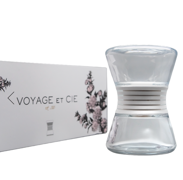 [Voyage Et Cie] Hourglass Glass & Porcelain Diffuser