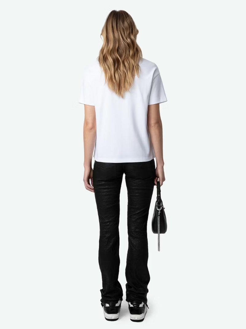 [Zadig & Voltaire] MARTA Studded T-Shirt  - BLANC