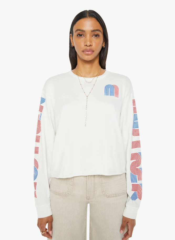 [MOTHER] The L/S Slouchy Cut Off - DYSI