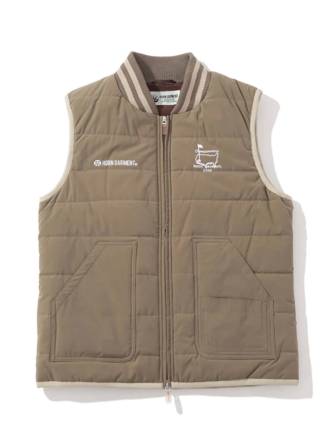 [Mark&Lona] Men | Beacon Two-Tone Lightweight Puffer Vest - Brown