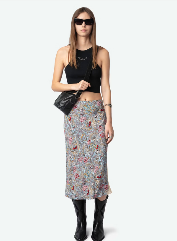 [ZADIG] Jayla Skirt - Soft British Flowers