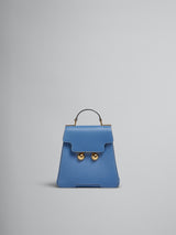 [MARNI] Blue leather Trunkaroo backpack - OPAL