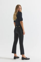 [DEREK LAM] ROBERTSON CROP FLARE TROUSERS - BLACK