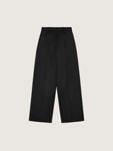 [CIRCOLO]  DOUBLE  PINCES TROUSER -  BLACK