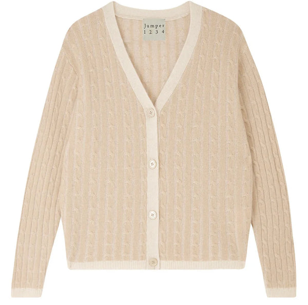 [JUMPER1234] Cable Cardigan - Peppermint